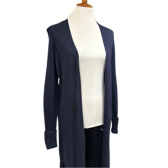 Naked Cashmere “Jade” Duster Cardigan – 100% Cashmere Open Front, Navy, Sz. XS - Picture 2 of 6